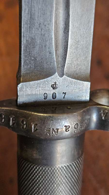"RESERVED for BUSHDAN"    Swedish Knife Bayonet m/1896
