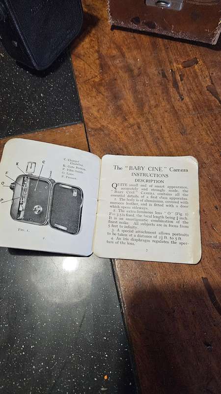 Antique 1928 9.5mm Baby Cine Camera