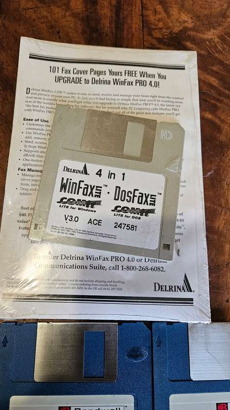 Delrina 4-1 Users Guide is Sealed Plus More