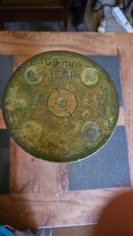 Large Vintage Brass Canon Shell Casing