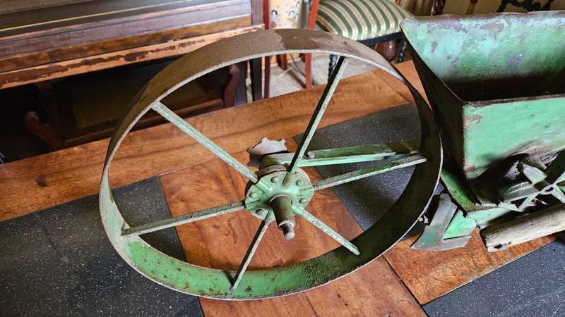 Antique 1920's Hand Driven Thilot 188 Seeding Machine from Holland