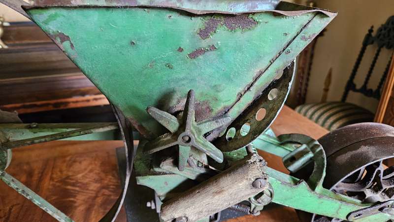Antique 1920's Hand Driven Thilot 188 Seeding Machine from Holland