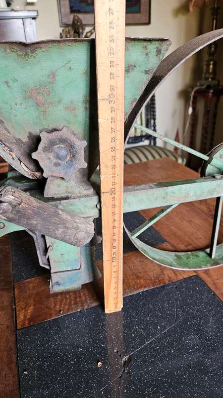 Antique 1920's Hand Driven Thilot 188 Seeding Machine from Holland