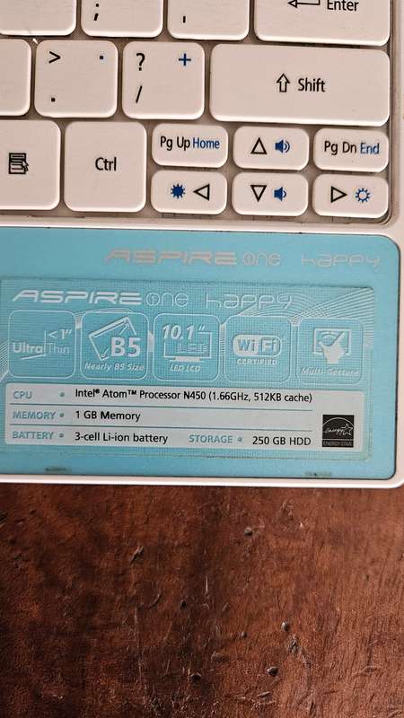 Acer AOHappy Laptop