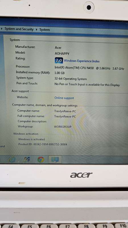 Acer AOHappy Laptop