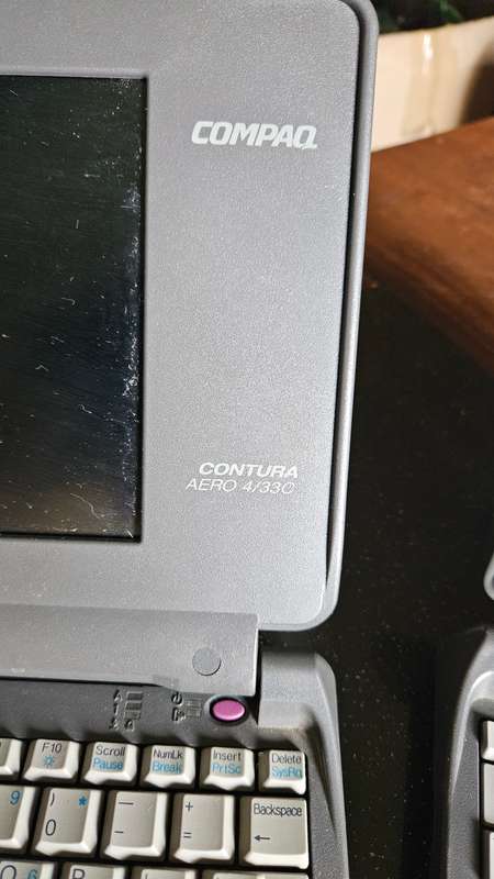 Two Compaq Contura Arero 4/33 C Laptops