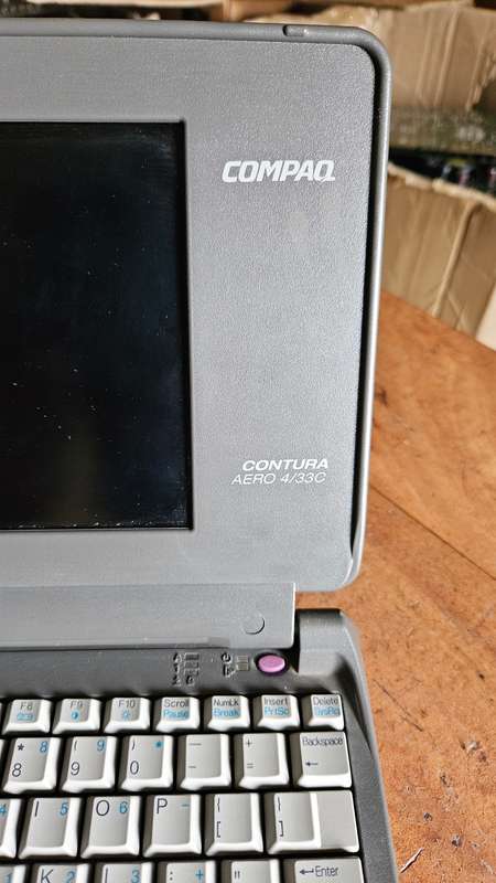 Two Compaq Contura Arero 4/33 C Laptops