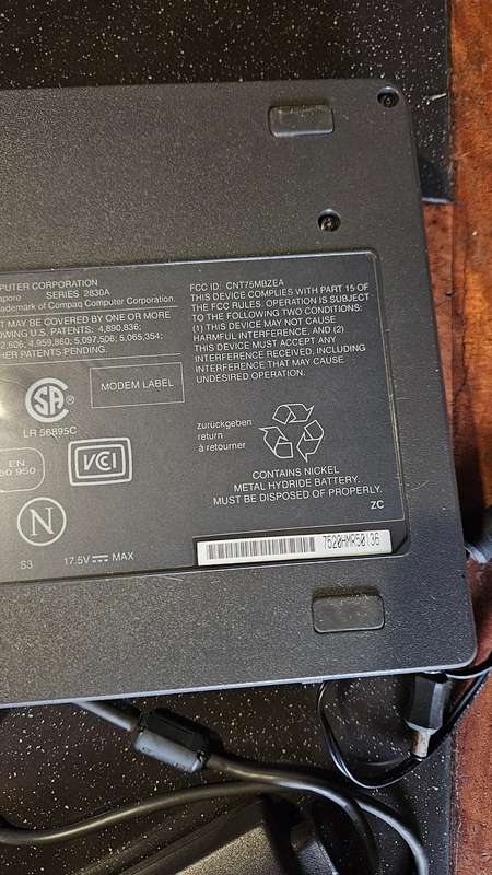 Compaq Contura Aero 4/33C Series 2830A
