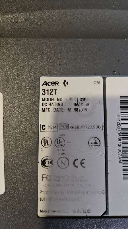 Acer 312T Laptop