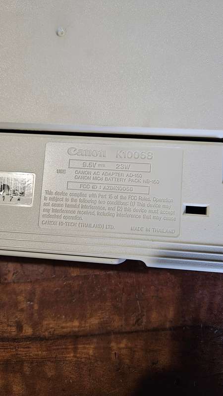SunRace The Hyperbook 3000 Series + Canon Bubblejet Printer BJ 10 SX