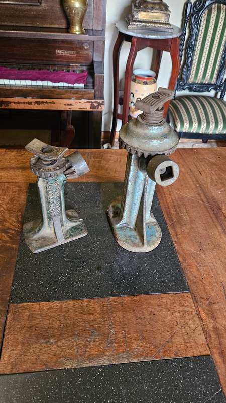 Two Vintage Car Jacks