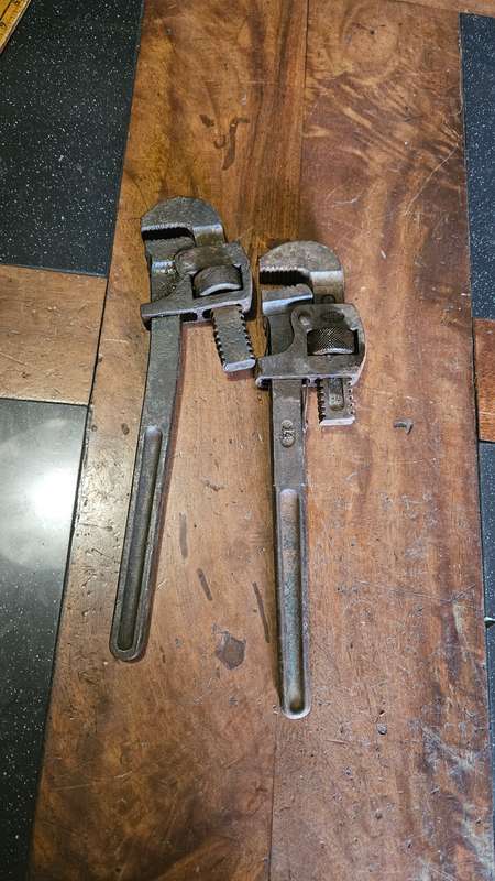 Two Adjustable Monkey Wrenches