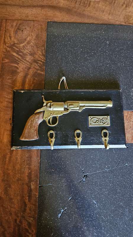 Man Cave Bar Related Solid Casted Brass Colt 31 on Plaque