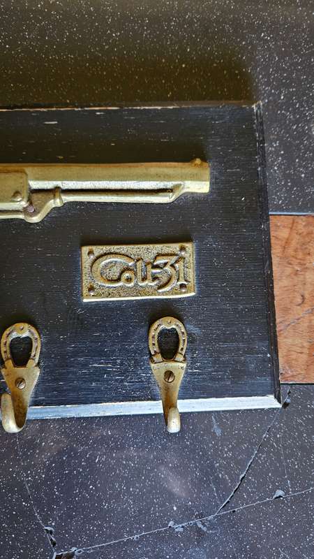 Man Cave Bar Related Solid Casted Brass Colt 31 on Plaque