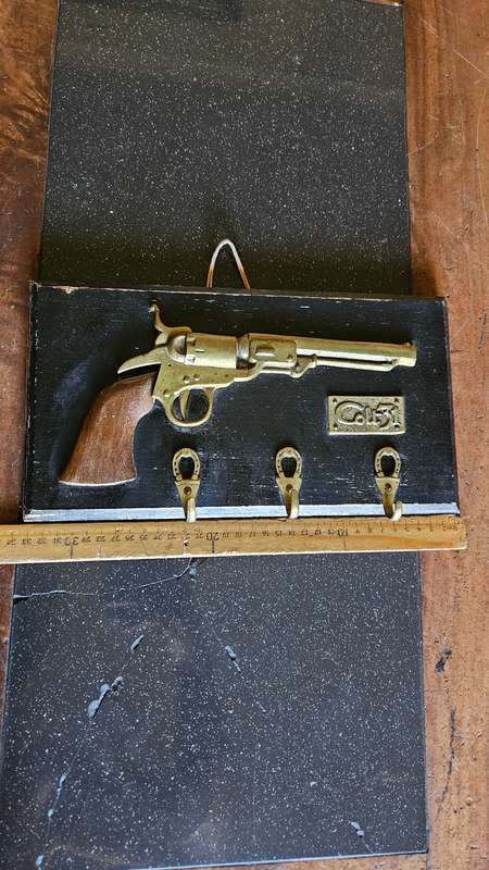Man Cave Bar Related Solid Casted Brass Colt 31 on Plaque