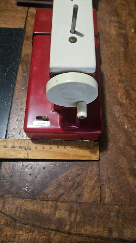Two Vintage Sewmate Toy Sewing Machines