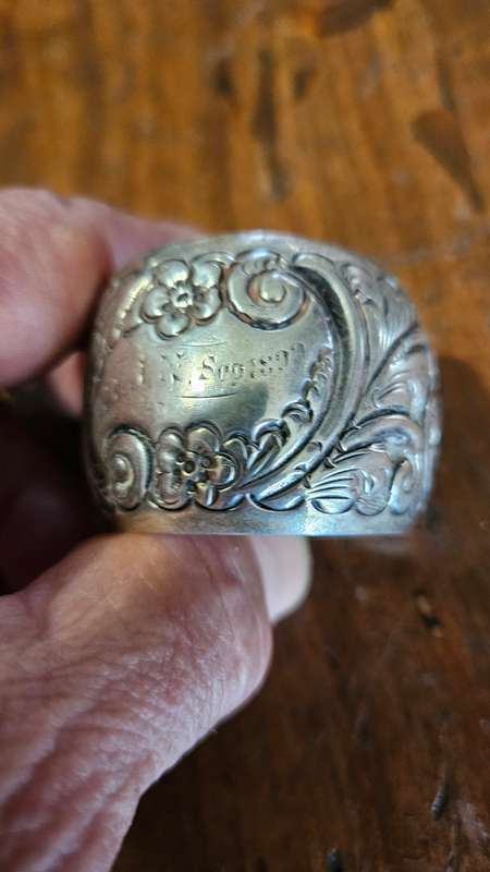 Sterling Silver Napkin Rings Dated in the 1800s