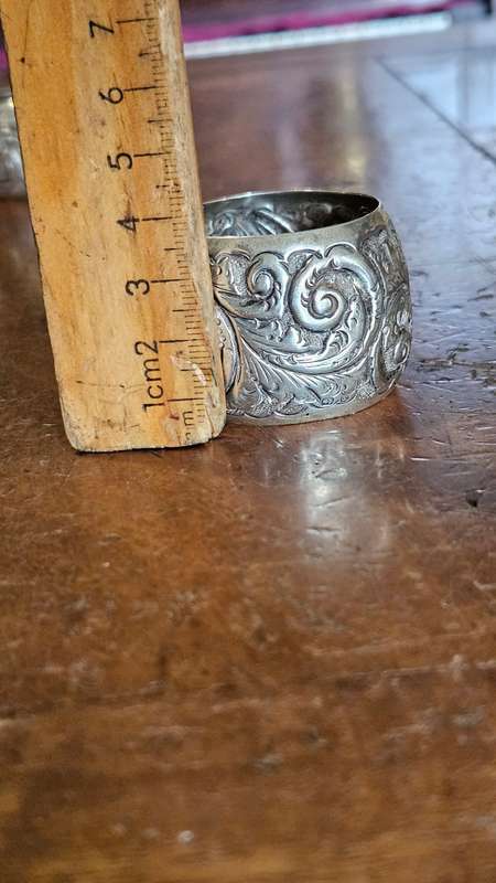 Sterling Silver Napkin Rings Dated in the 1800s
