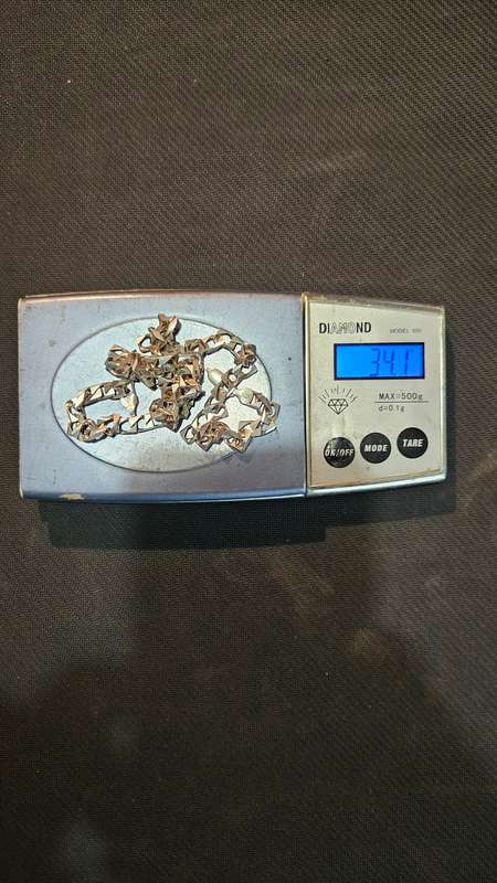 34 Grams Silver Men's Necklace