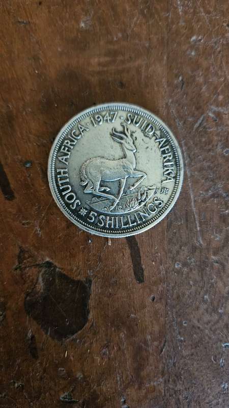 1947 5 Shilling Coin
