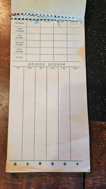 Vintage Scissors & Bridge Card Game plus Booklet