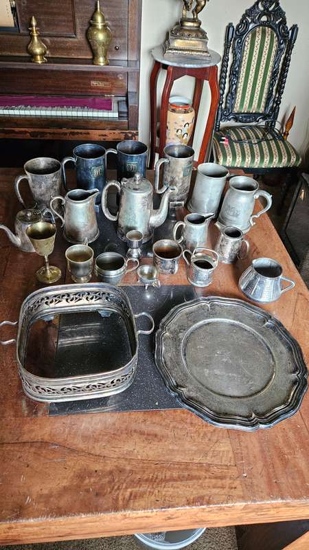 Silver Plate & Pewter Lot