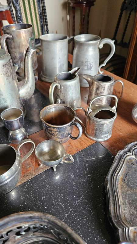 Silver Plate & Pewter Lot