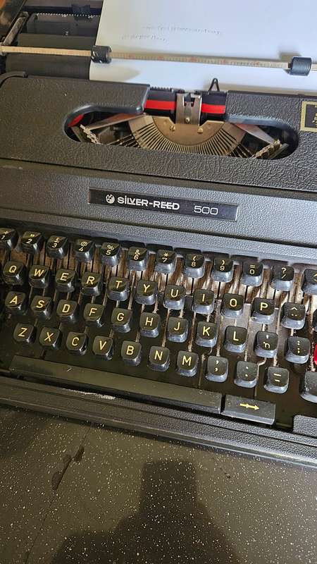 "Reserved for JasonBBAccount"  Reed 500 Typewriter
