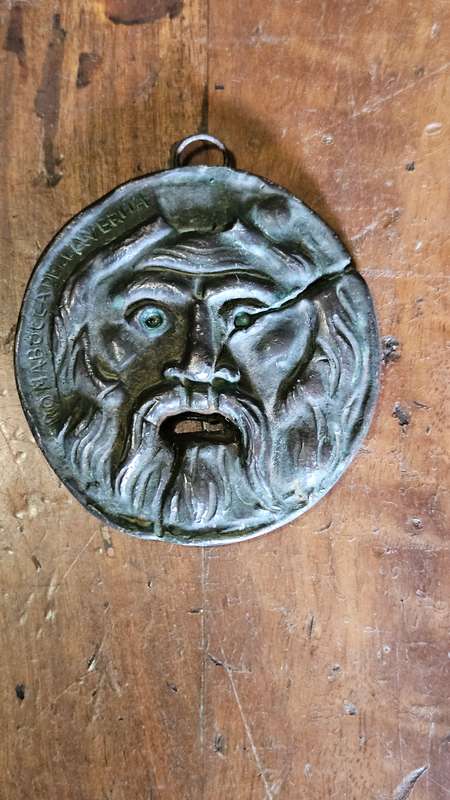 Vintage Medallion Roma Bocca. "The Mouth of Truth"