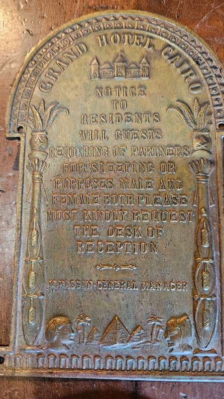 Antique Brass Plaque Jan 1853 plus more