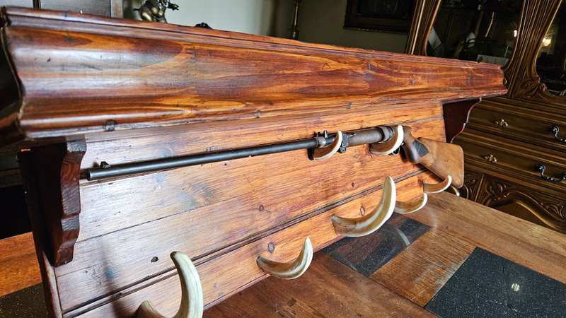 Antique 1920's BSA.22 Rifle on Wooden Wall Mount