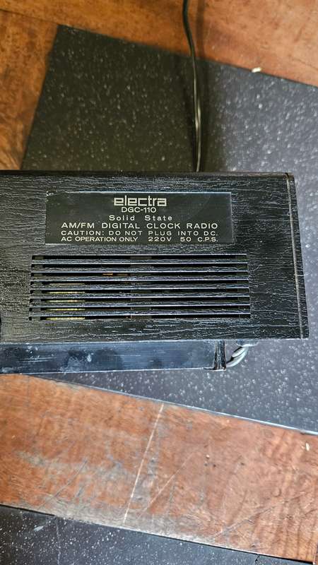 Vintage Bedside Radio.