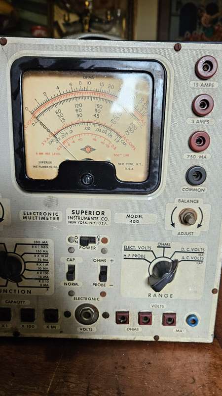 Antique Superior instruments Electronic Multimeter Model 400