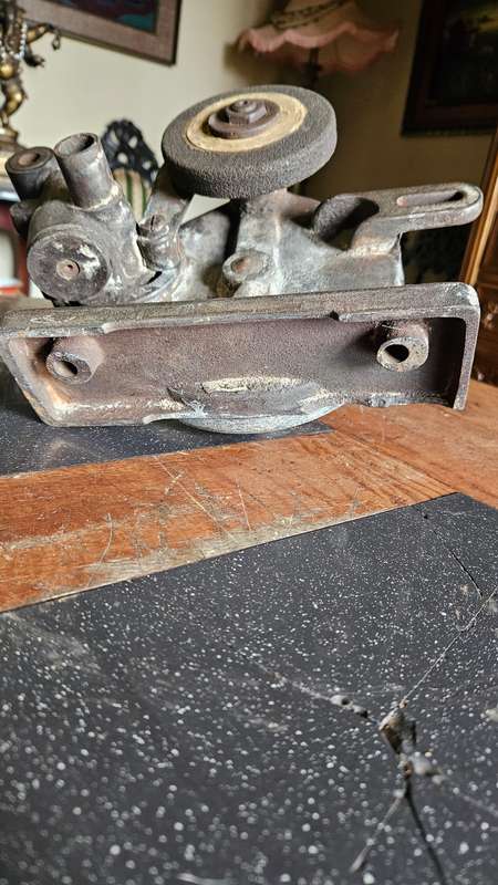 Antique Hand Crank High Speed Bench Grinder