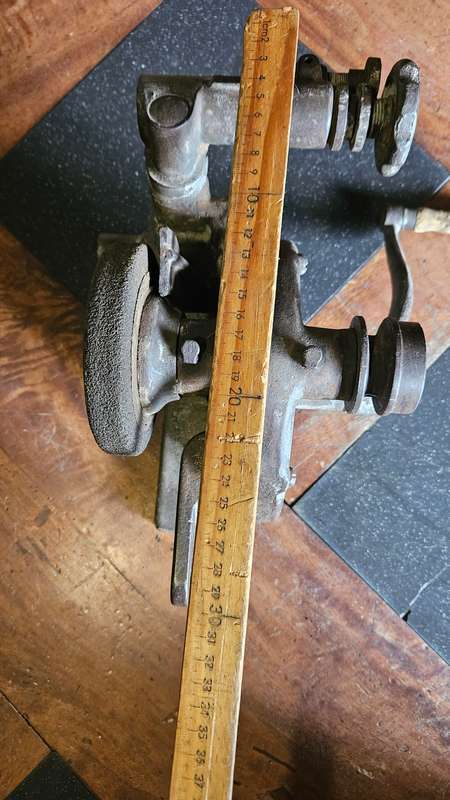 Antique Hand Crank High Speed Bench Grinder