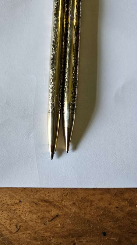 1970s Schaeffer Imperial 12K RGP Leaves & Grapes Pattern
