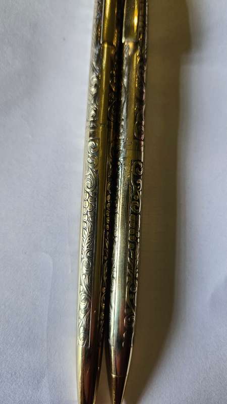 1970s Schaeffer Imperial 12K RGP Leaves & Grapes Pattern