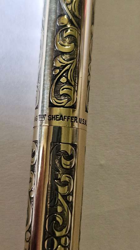 1970s Schaeffer Imperial 12K RGP Leaves & Grapes Pattern