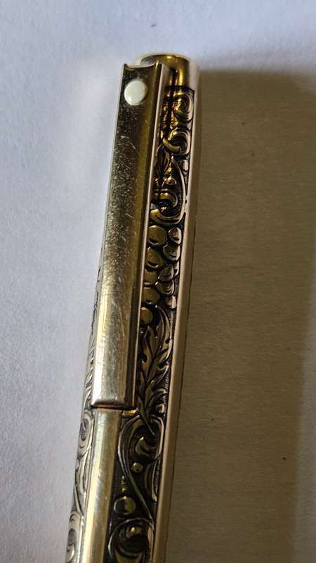 1970s Schaeffer Imperial 12K RGP Leaves & Grapes Pattern