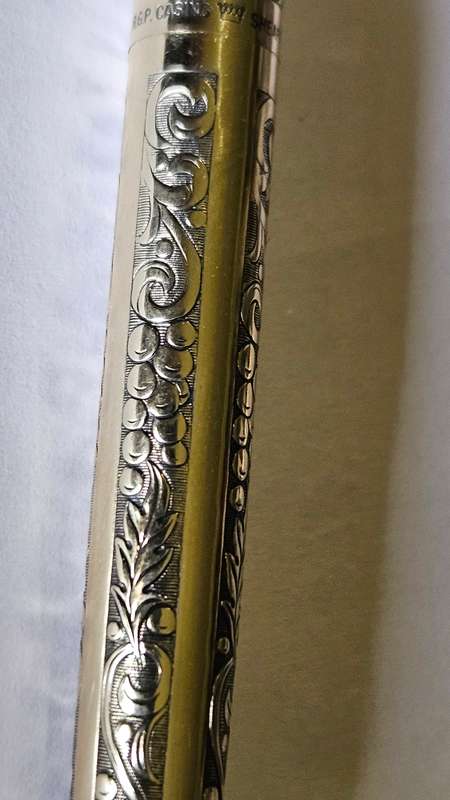 1970s Schaeffer Imperial 12K RGP Leaves & Grapes Pattern