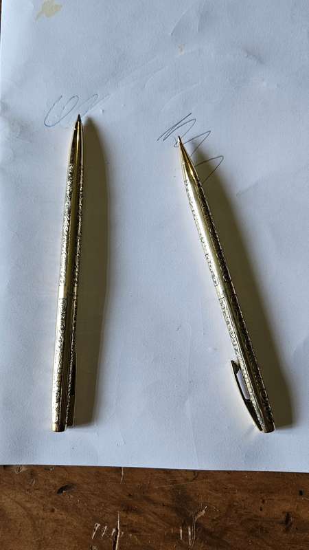 1970s Schaeffer Imperial 12K RGP Leaves & Grapes Pattern