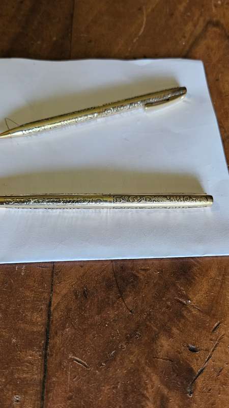 1970s Schaeffer Imperial 12K RGP Leaves & Grapes Pattern