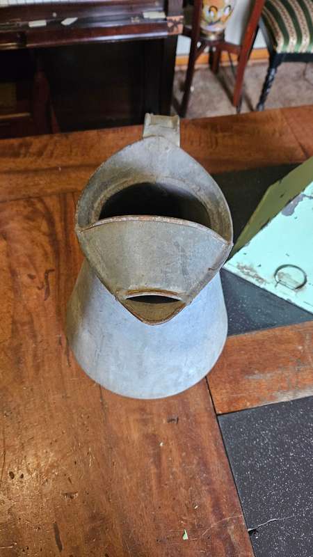 Antique Oil Dispenser plus Galvanised Pitcher