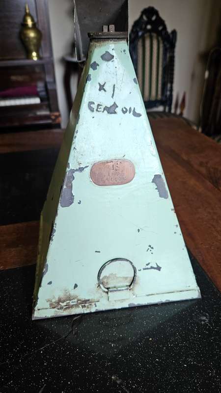 Antique Oil Dispenser plus Galvanised Pitcher
