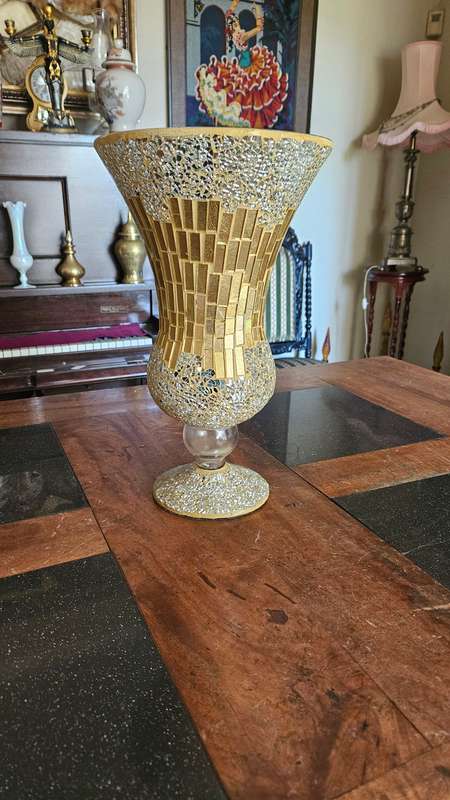 Beautiful Large Mosaic Glass Vase