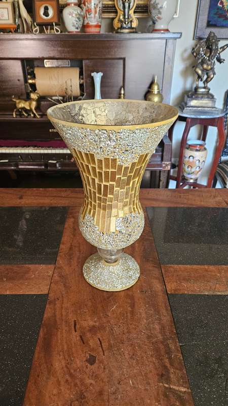 Beautiful Large Mosaic Glass Vase