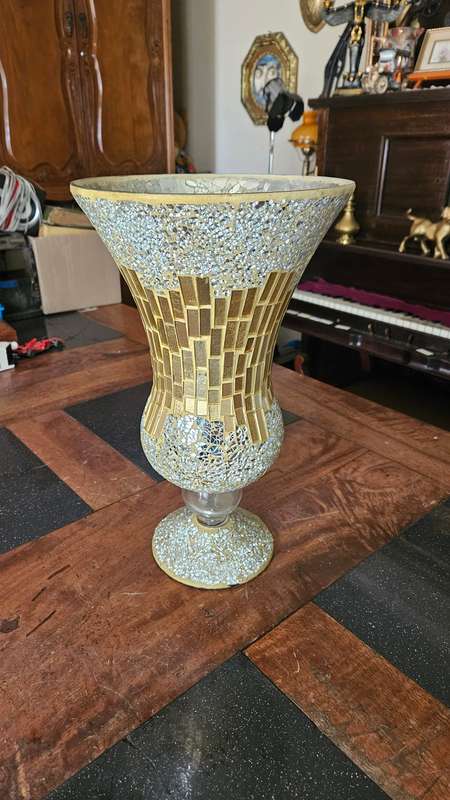 Beautiful Large Mosaic Glass Vase