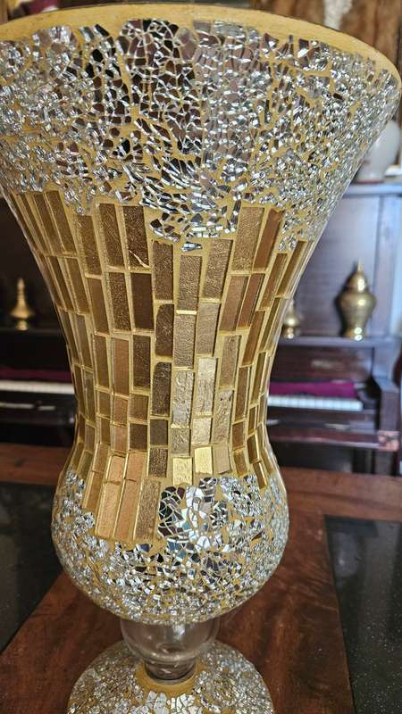 Beautiful Large Mosaic Glass Vase