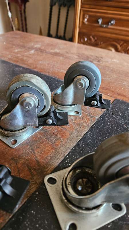 Set of Four Castor Wheels plus one