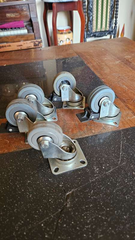 Set of Four Castor Wheels plus one